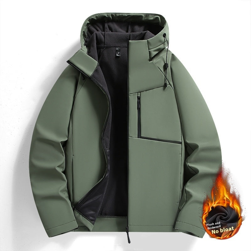 Herrenjacke Charlie: Gefütterte Winterjacke mit Fleece für Herbst und Winter
