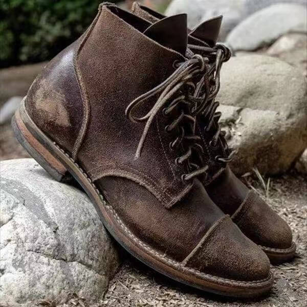 Liam: Hochwertiger, warmer Lederstiefel