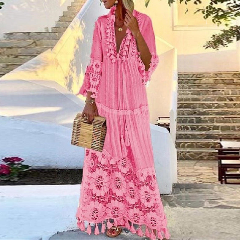 Fudus Bohemian Lace Dress