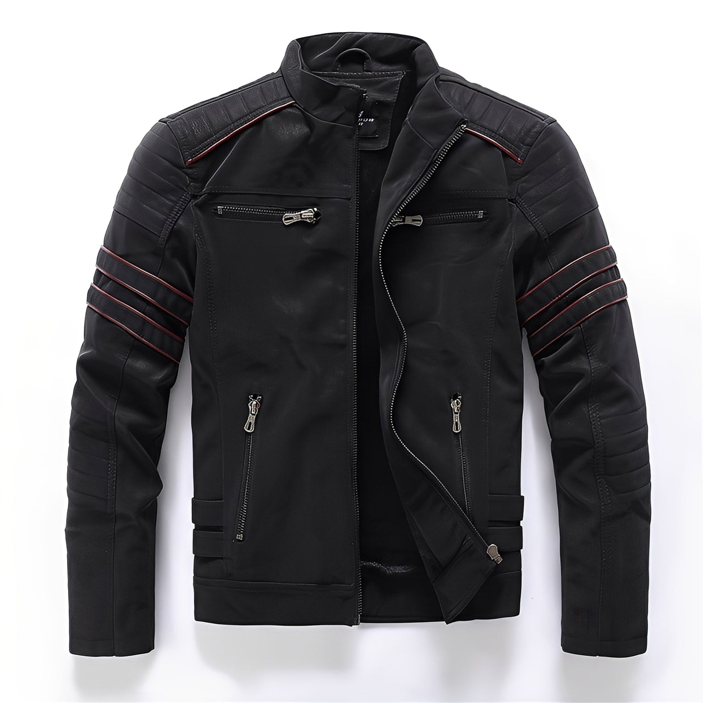 Stilzeits | Stylische Motorrad-Lederjacke für Herren