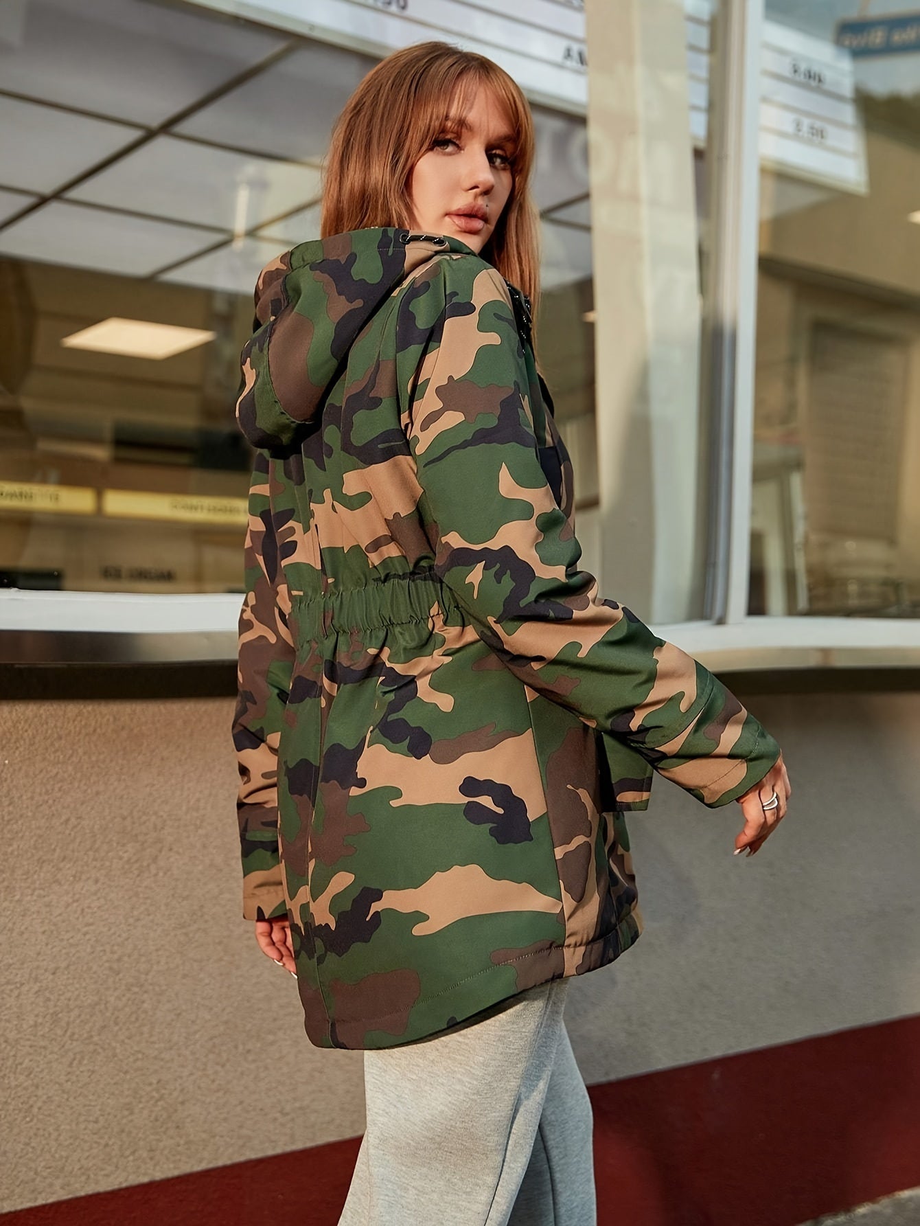 Stilzeits | Winter Casual Cozy mit Fleece-Futter und Kapuze für Damen Ideal für Herbst-Winter