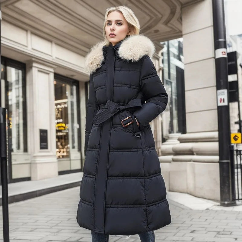 Stilzeits | Luxuriöser Langer Parka-Mantel für Frauen