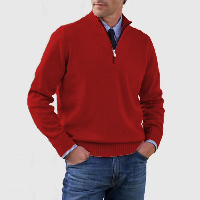 Ricky – Herren-Zipperjacke aus Strick