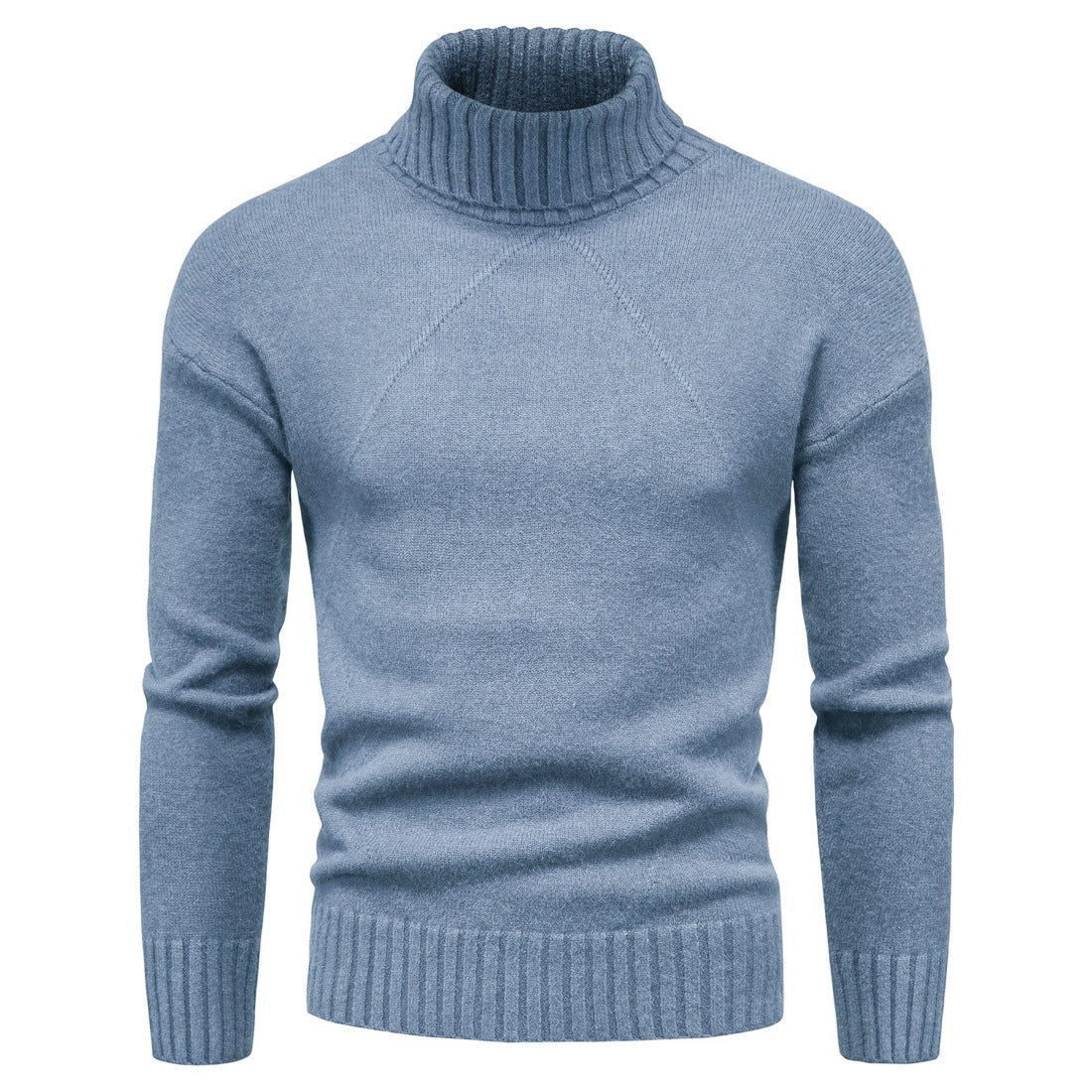 Damen Hochwertiger Rollkragenpullover mit luxuriösem Strickmuster Stilzeits