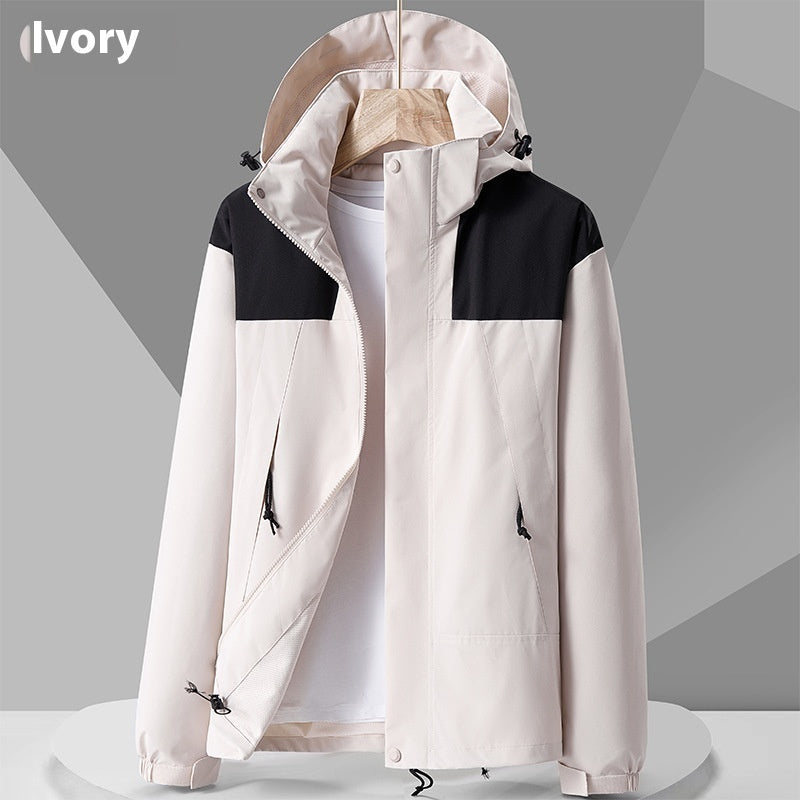 Conrad – Wasserdichte Unisex Regenjacke mit farbigen Details