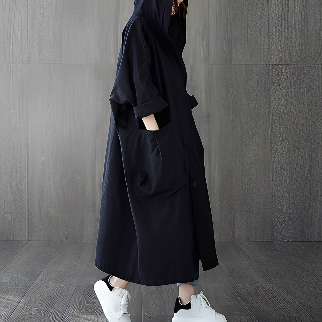 Stilzeits | Moderner Trenchcoat mit Taschen für Frauen