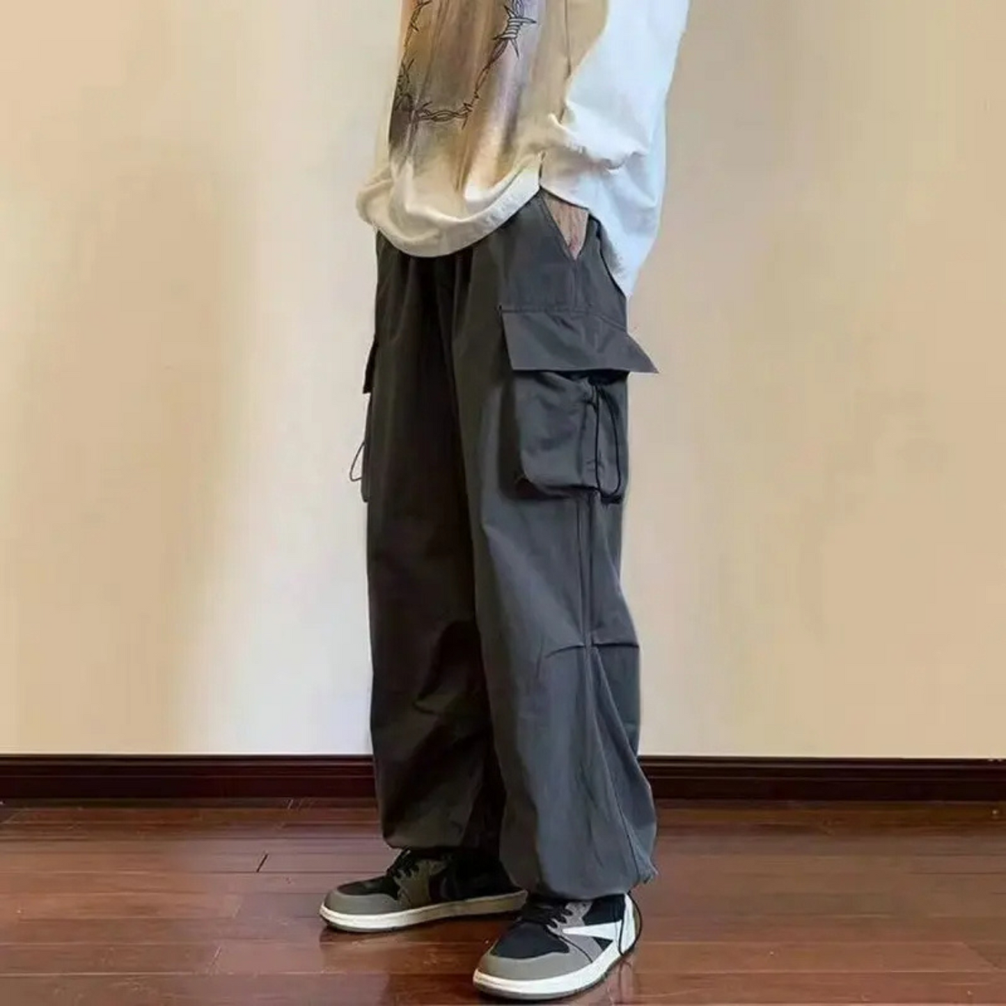 Eduard Herrenhose: Cargo-Baggy mit elastischem Bund