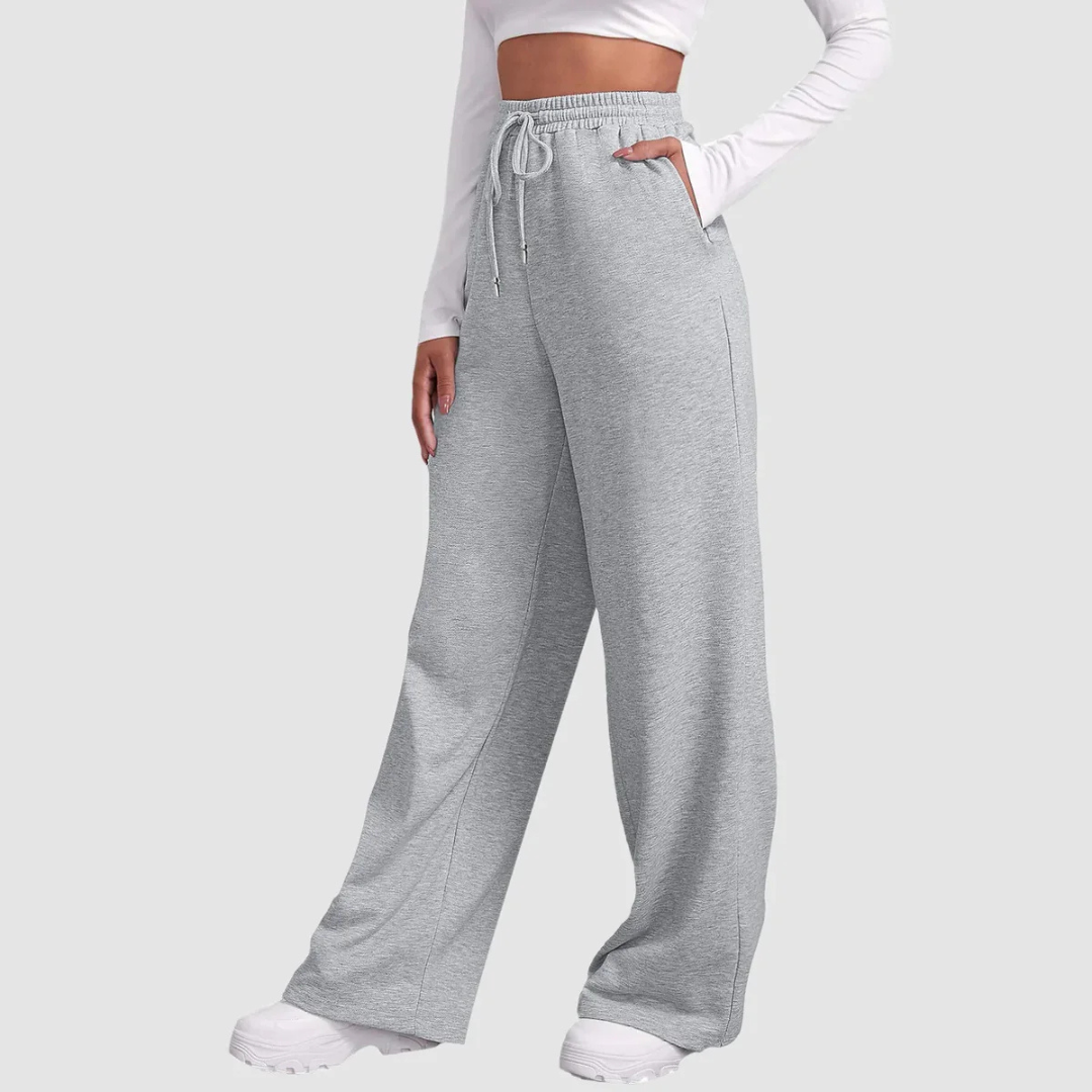 Damen High Waist Jogginghose | Lockere Passform