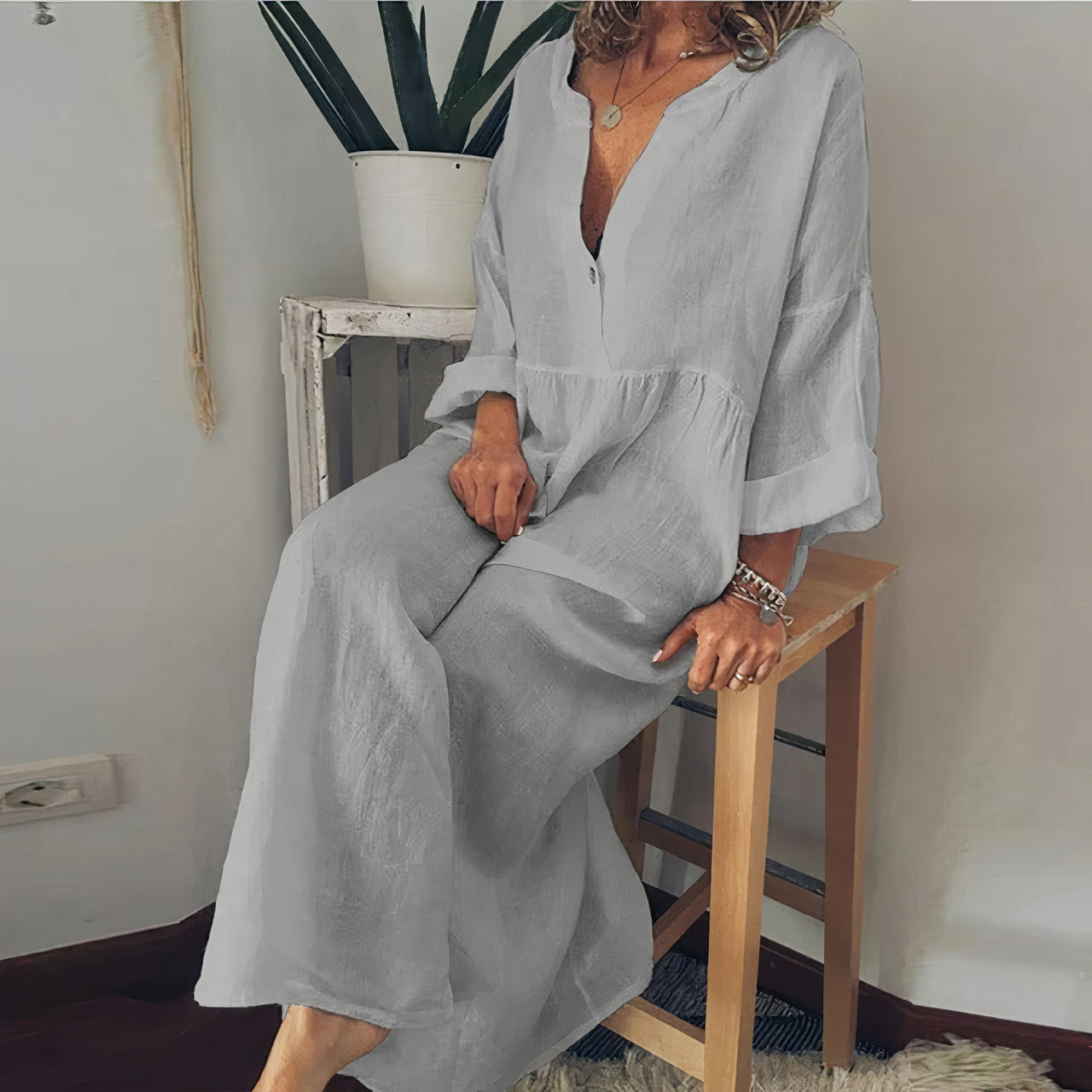 Vesta Blouse Dress