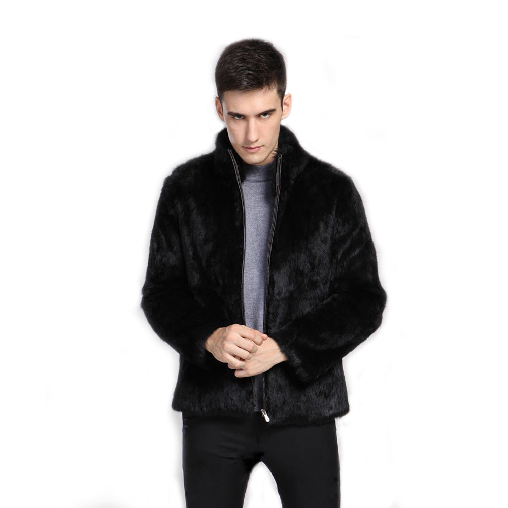 Herren Kunstpelzjacke Stilzeits