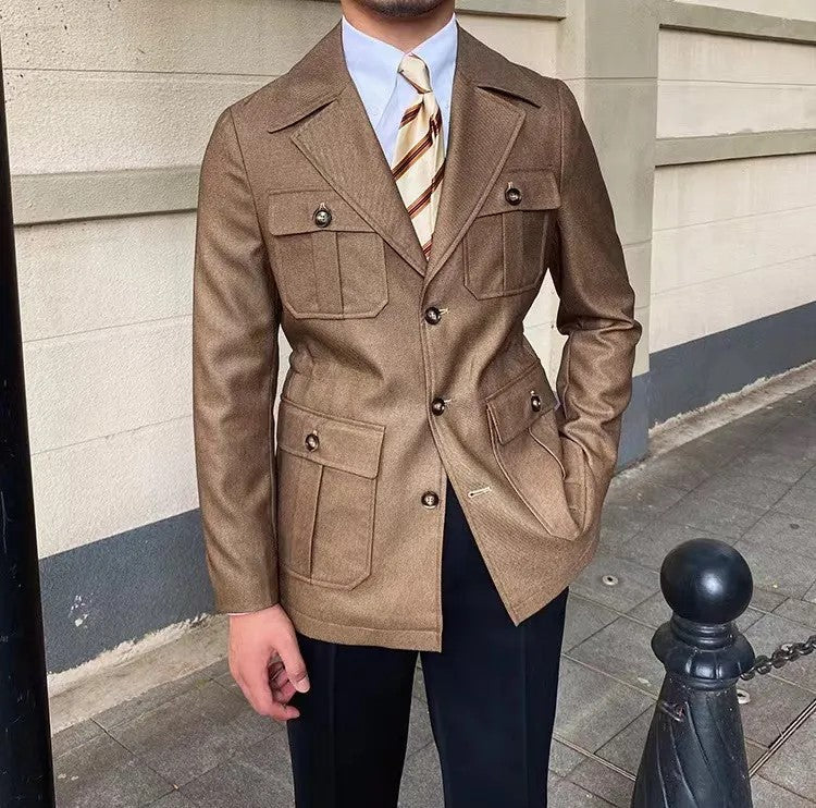 Stilzeits | Wintermantel mit Schneiderkragen, Haute Couture