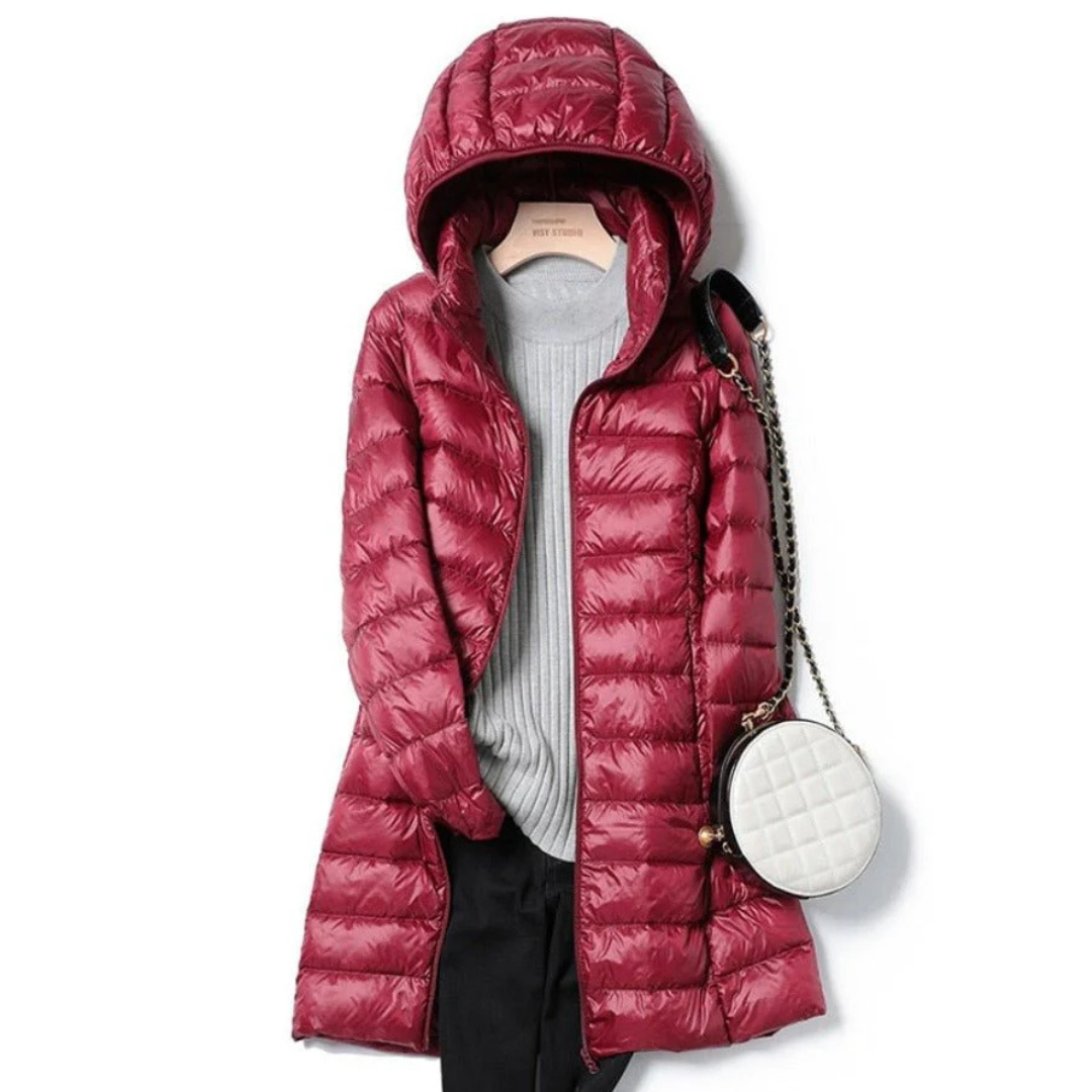 Stilzeits | Winterjacke mit Kapuze für Damen Puffer