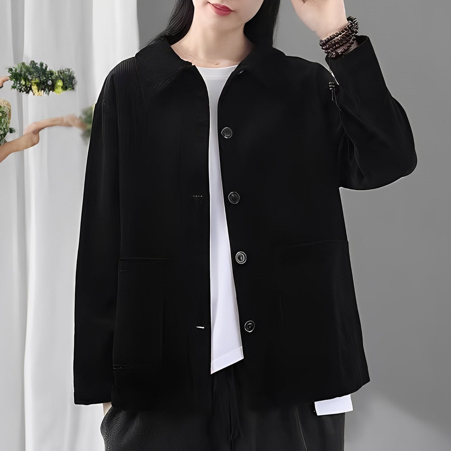 Stilzeits | Freizeitcordjacke mit Taschen für Frauen