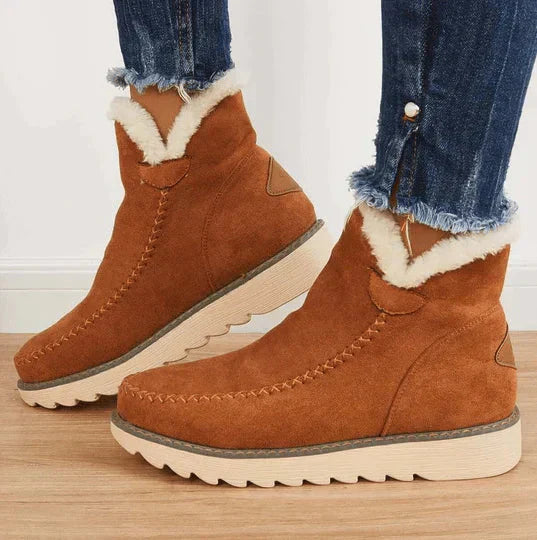 Damen Winter Boots - Warm gefüttert mit Sägezahnsohle
