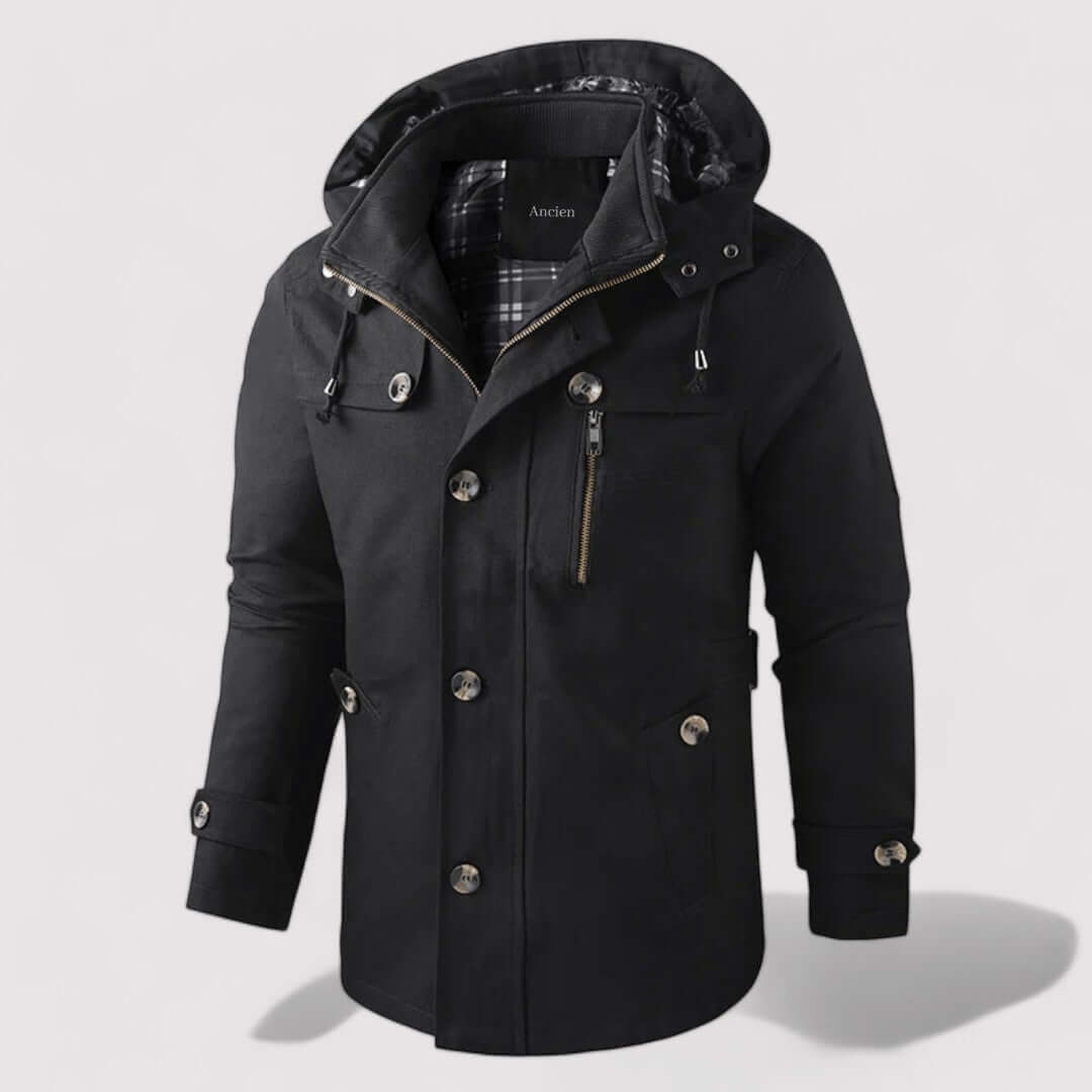 Stilzeits | Herren wasserdichte Winterjacke mit Kapuze
