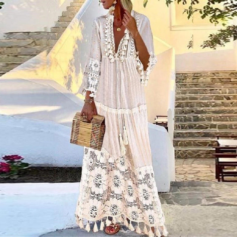Fudus Bohemian Lace Dress