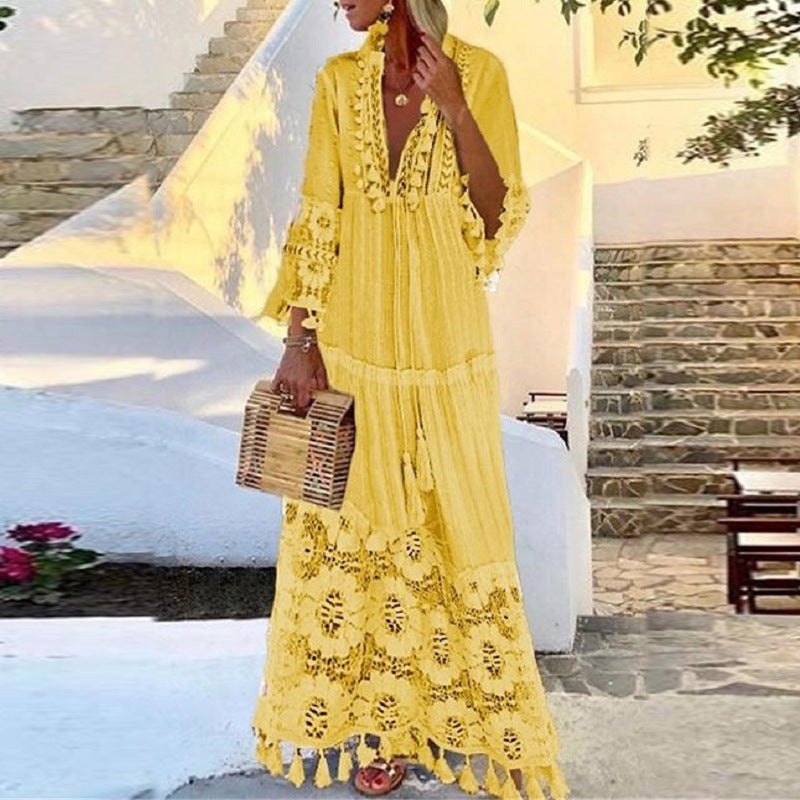 Fudus Bohemian Lace Dress