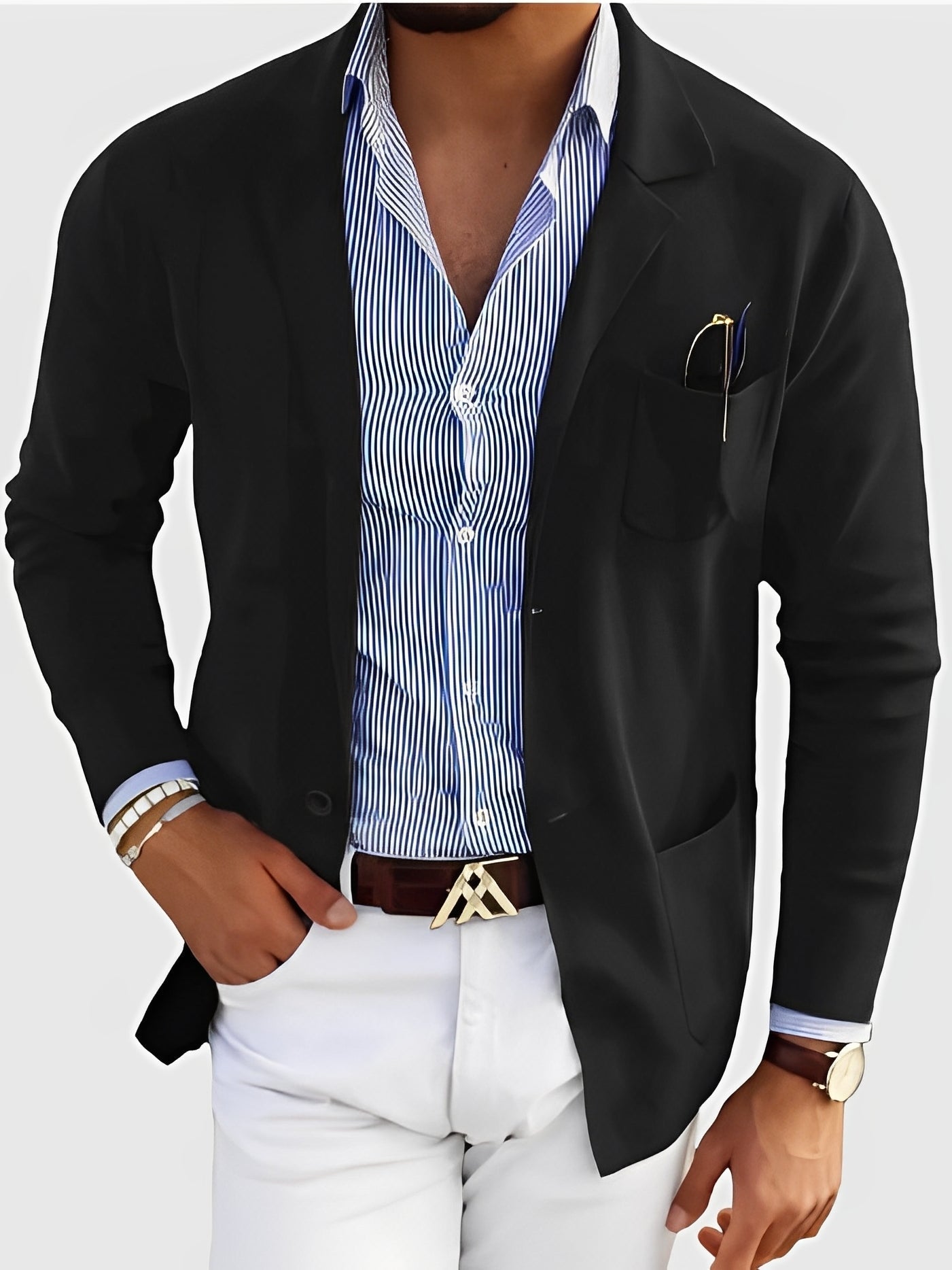 Stilzeits | Eleganter Blazer mit Taschen für Männer
