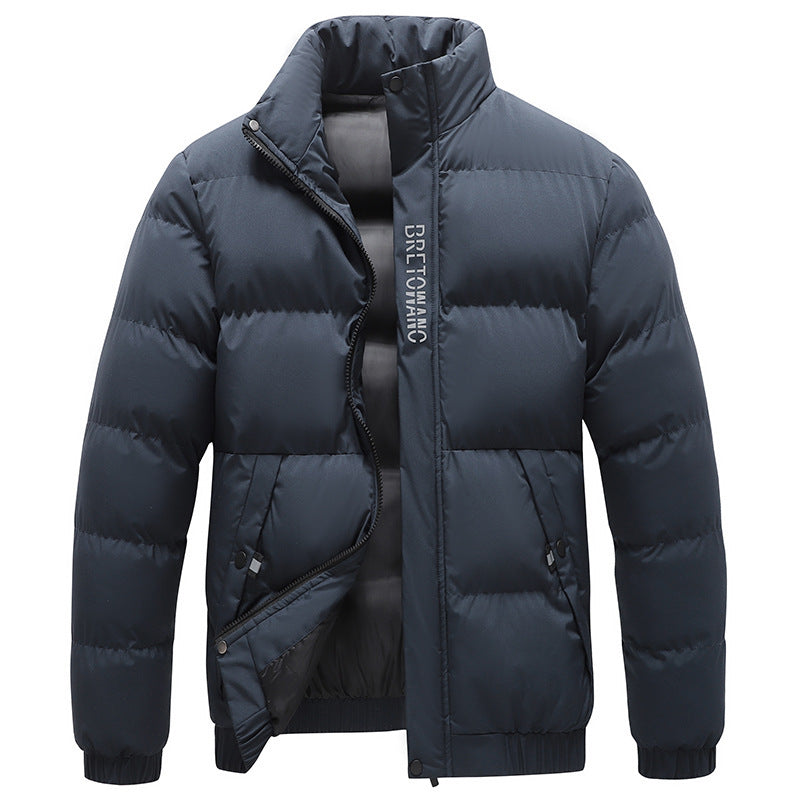 Franks warme, gesteppte Daunenjacke für Herren