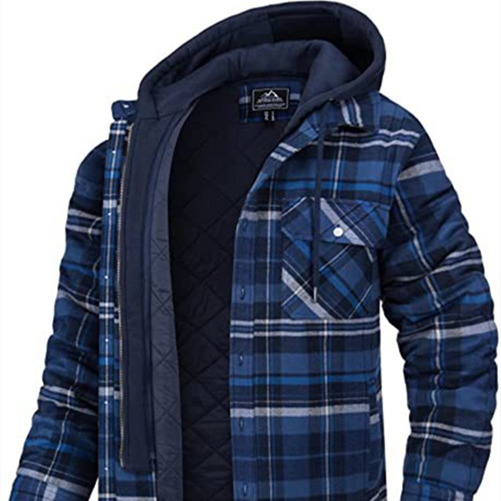 Nick: Herrenjacke aus dickem, gestepptem Karo