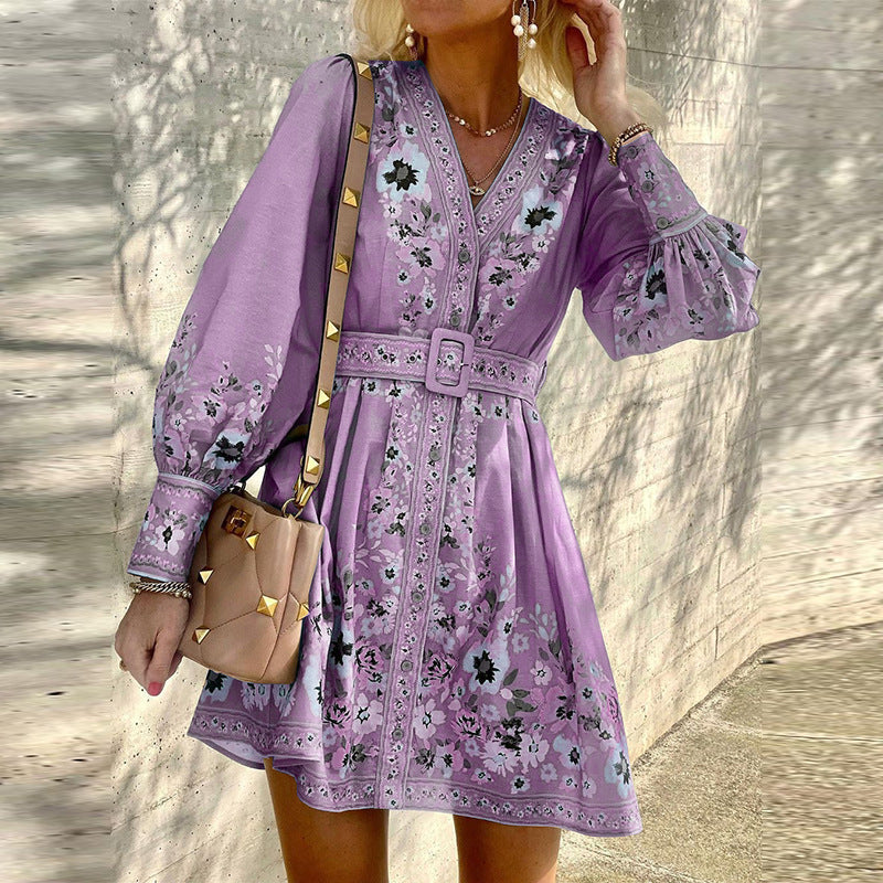 Fudus Boho Kleid mit lockerem Muster