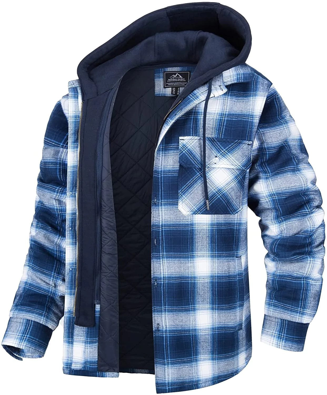 Nick: Herrenjacke aus dickem, gestepptem Karo