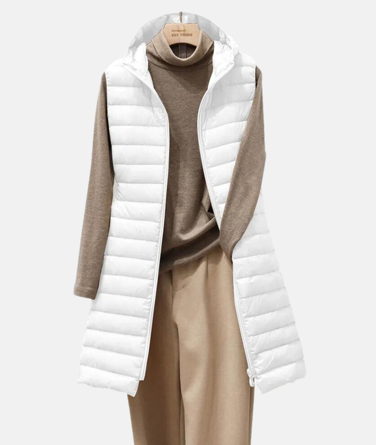 Stilzeits | Leichter gesteppt langer Mantel