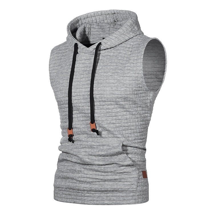 Herrenstrickjacke von Lawrence – ärmellos, Jacquardmuster