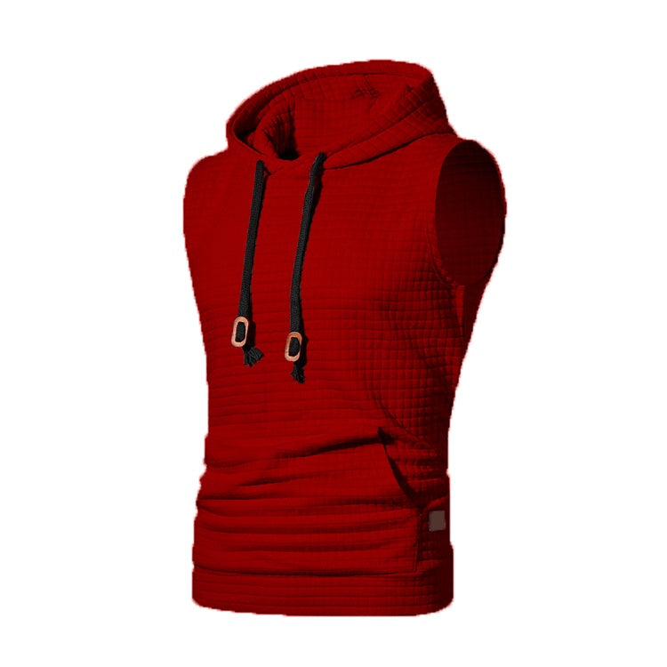 Herrenstrickjacke von Lawrence – ärmellos, Jacquardmuster