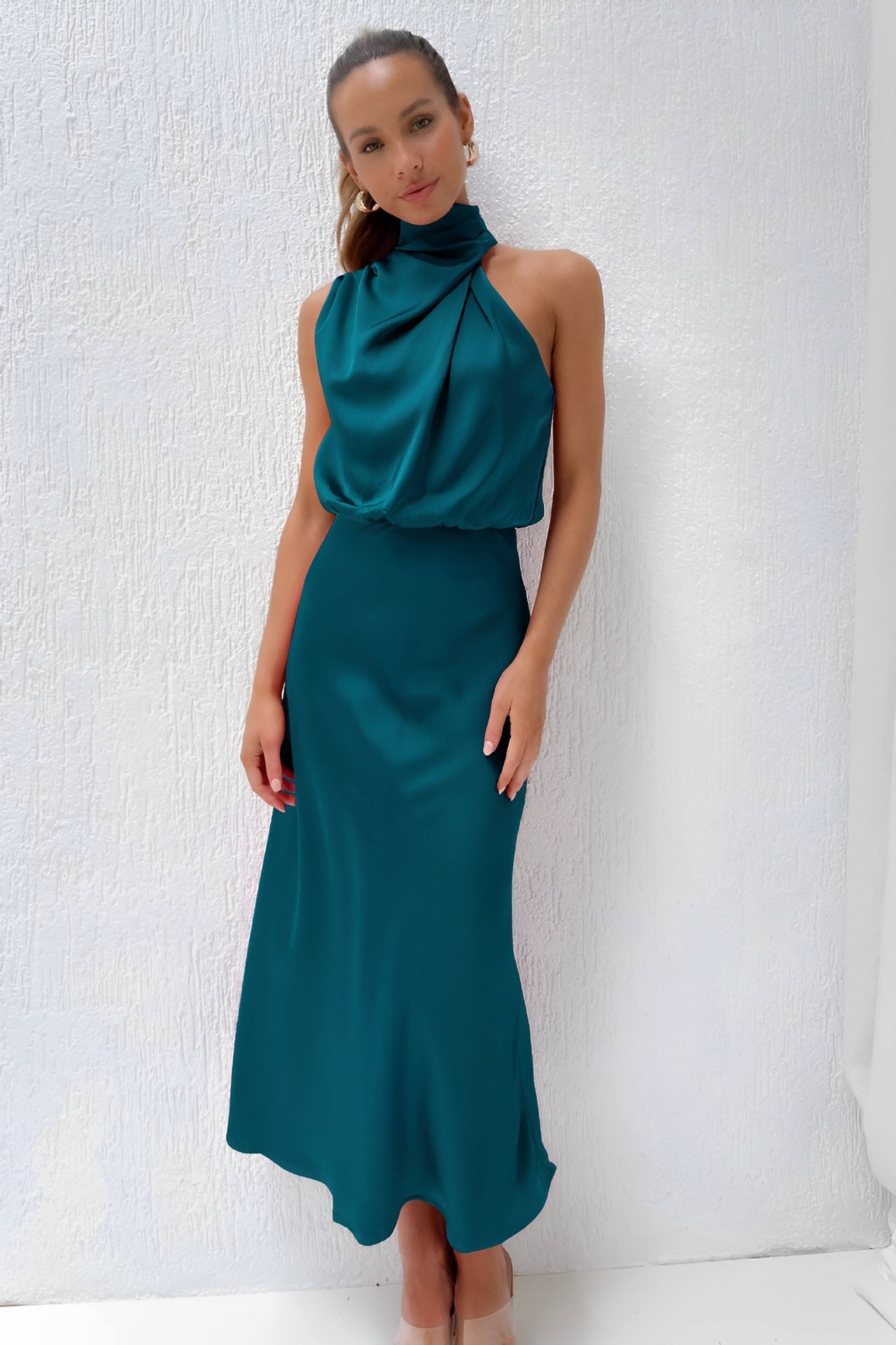 Edles Damen-Abendkleid aus Satin von Marley