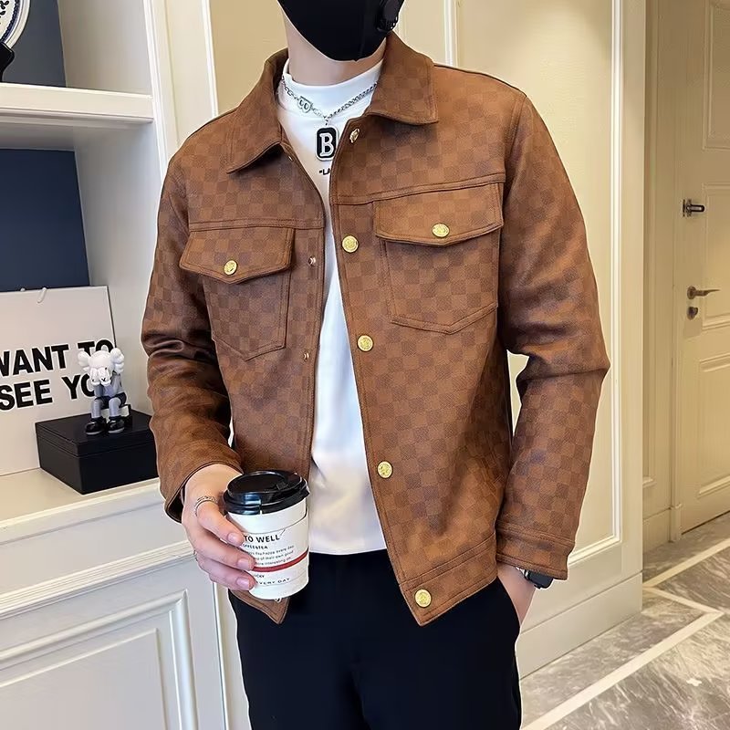 Roy: Modische Herrenjacke mit Kragen für Frühling/Herbst