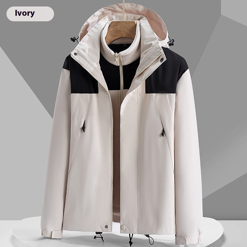 Conrad – Wasserdichte Unisex Regenjacke mit farbigen Details