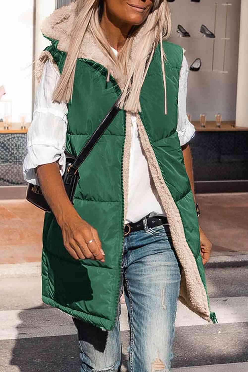 Stilzeits | Zip-Up Longline Kapuzenweste