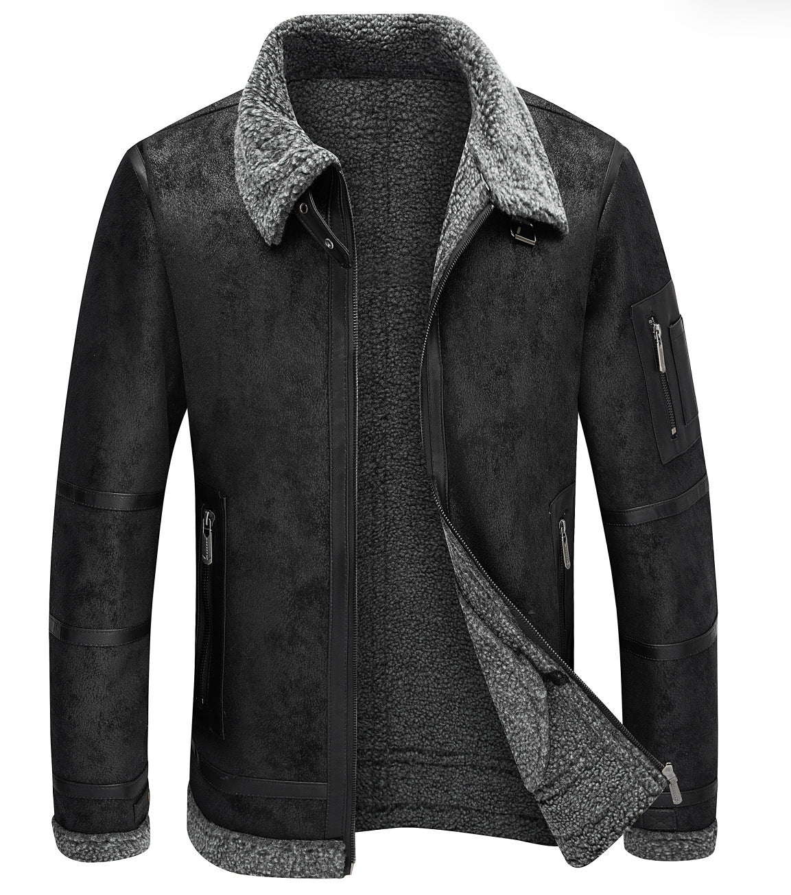 Herrenjacke Max: Gefütterte Winter- und Herbstjacke aus Fleece