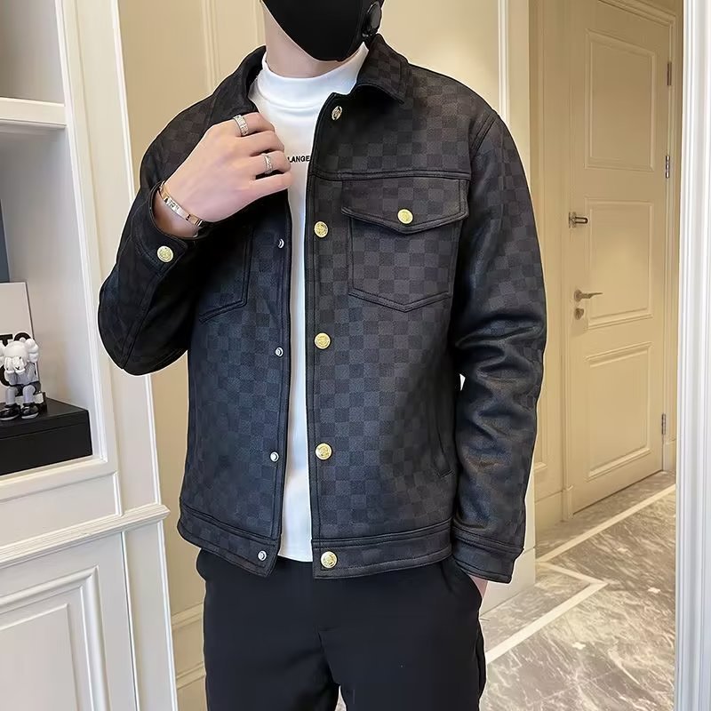Roy: Modische Herrenjacke mit Kragen für Frühling/Herbst