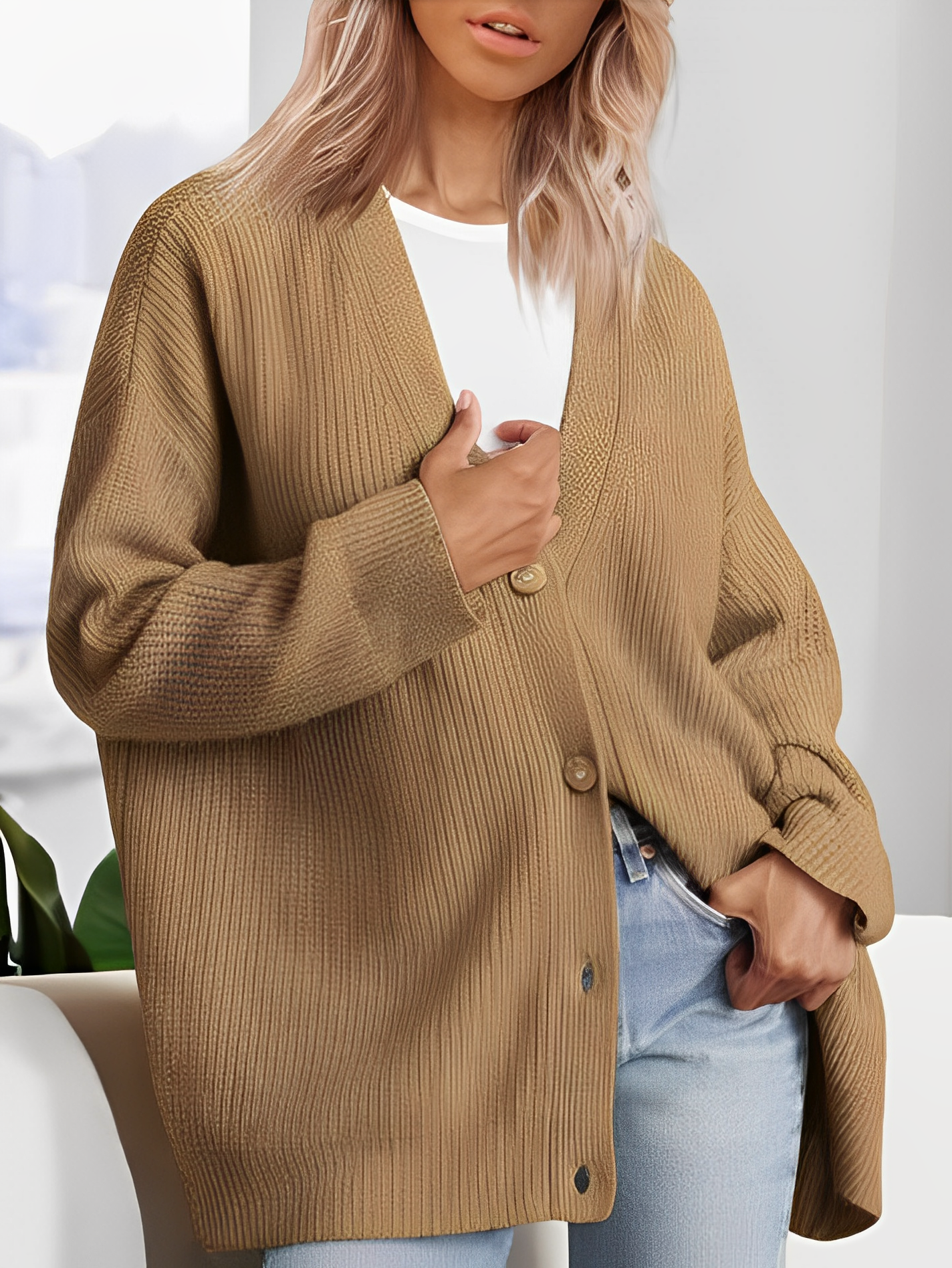 Stilzeits | Lässiger Kaschmir-Cardigan für Damen