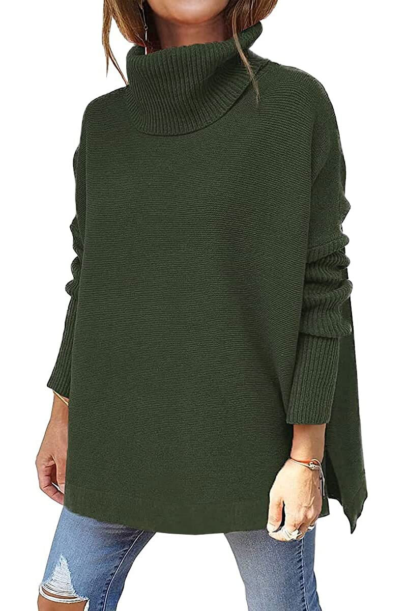Stilzeits | Jumper - Frauen Herbst Bequemer Rollkragenpullover