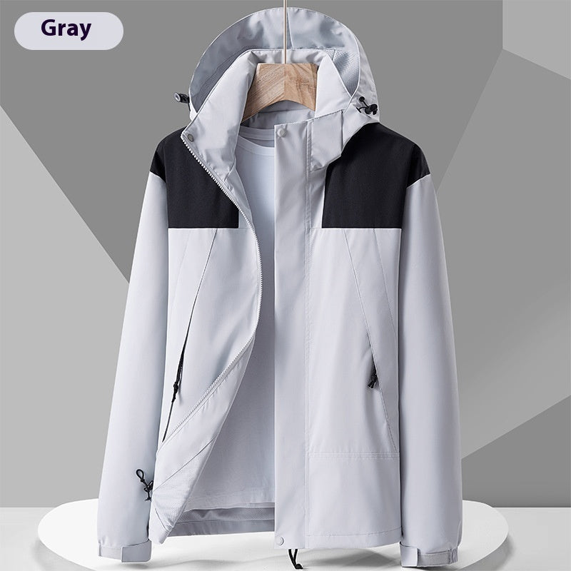 Conrad – Wasserdichte Unisex Regenjacke mit farbigen Details