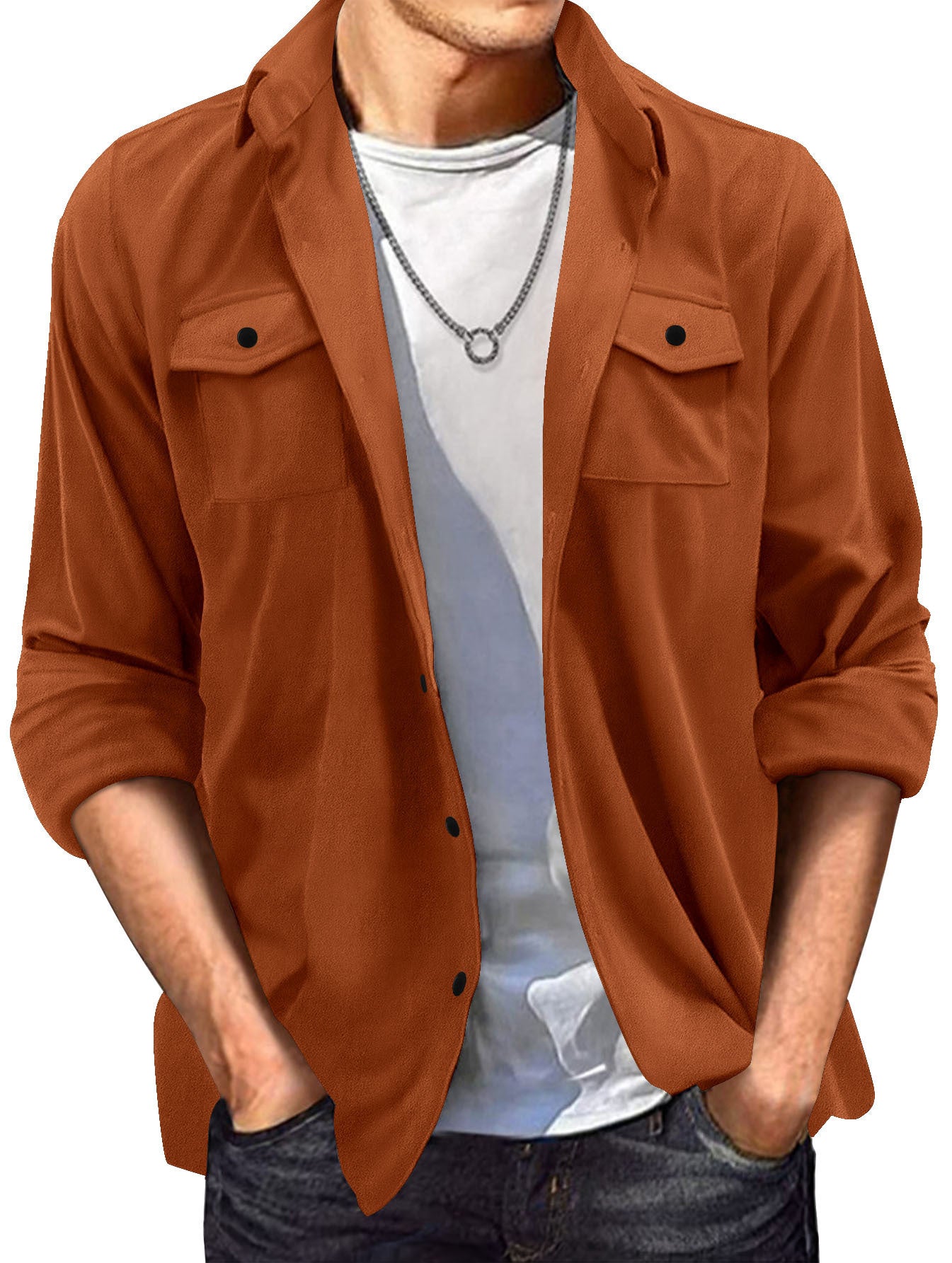 Europäische Wildlederjacke von Kenneth für Herren