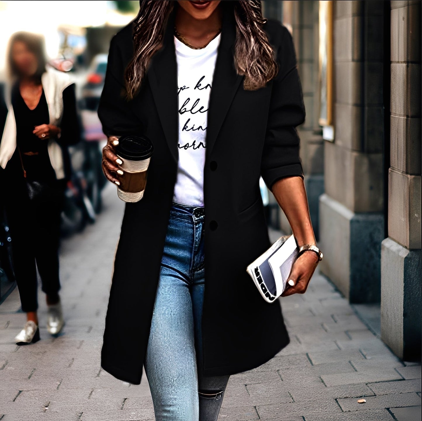 Stilzeits | Moderner, dicker Wollmantel für Frauen