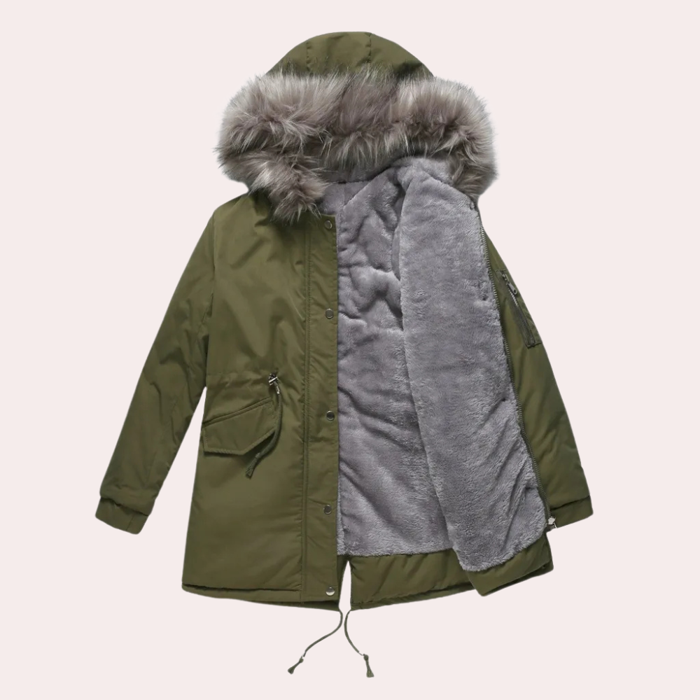 Stilzeits | Winter Parka Jacke mit Kapuze für Damen