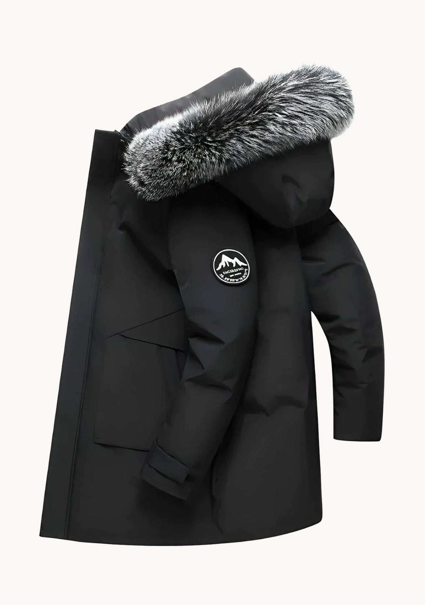 Weiche Damen Winterjacke mit Fellkapuze von Aik