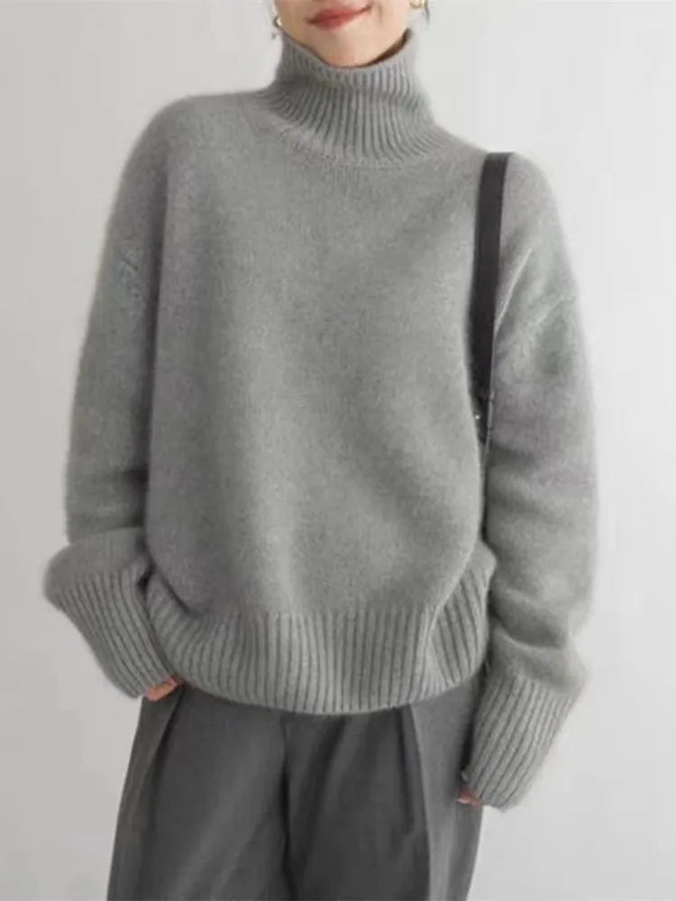 Anna Rollkragenpullover aus Wolle