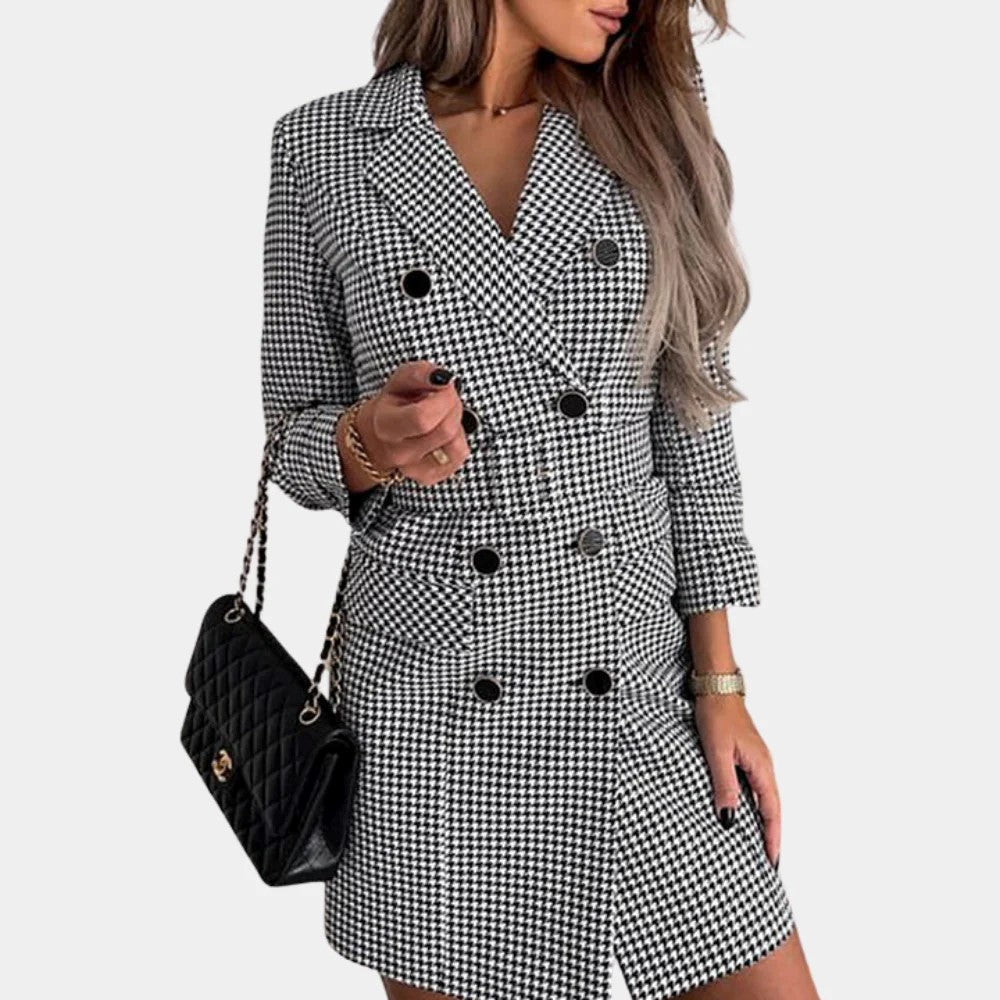 Damen Blazerkleid mit Doppelreihigkeit | Hayleena