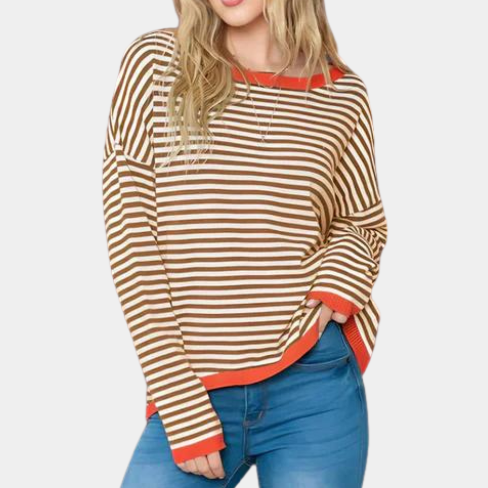 Zeitlos eleganter Damenpullover mit Streifen