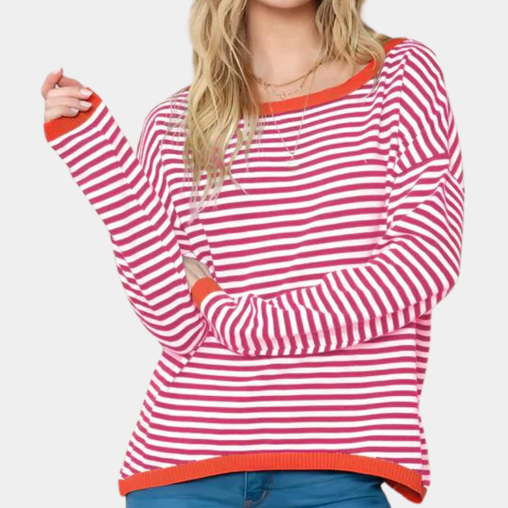 Zeitlos eleganter Damenpullover mit Streifen