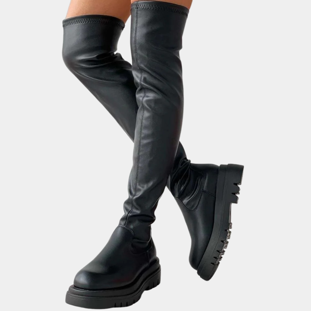 Trendige Overknee-Stiefel für Damen in schickem Design