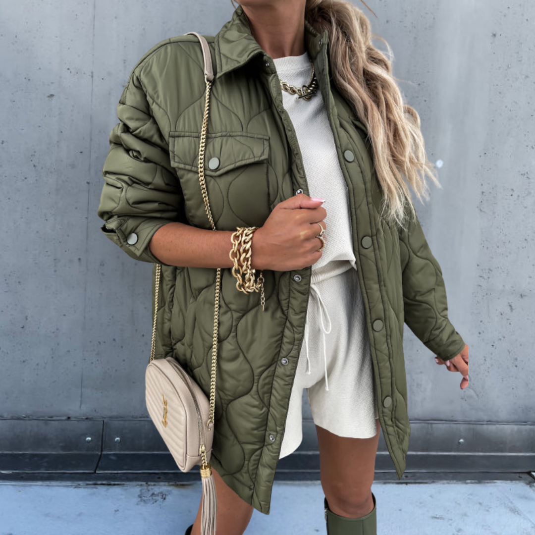 Stilzeits | Elegante Patchwork-Jacke für Frauen