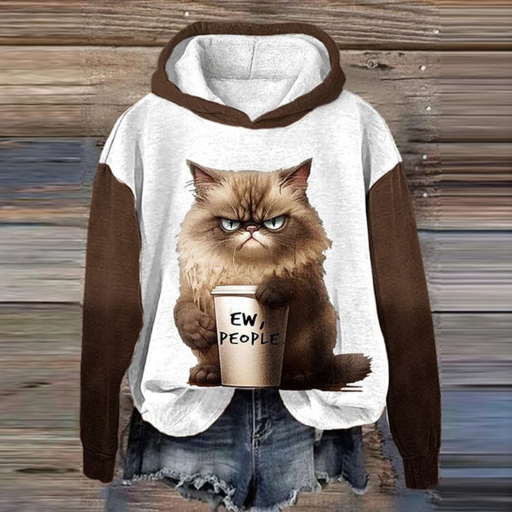 Talia Damenpullover: Modischer Pullover mit auffälligem Tiermuster