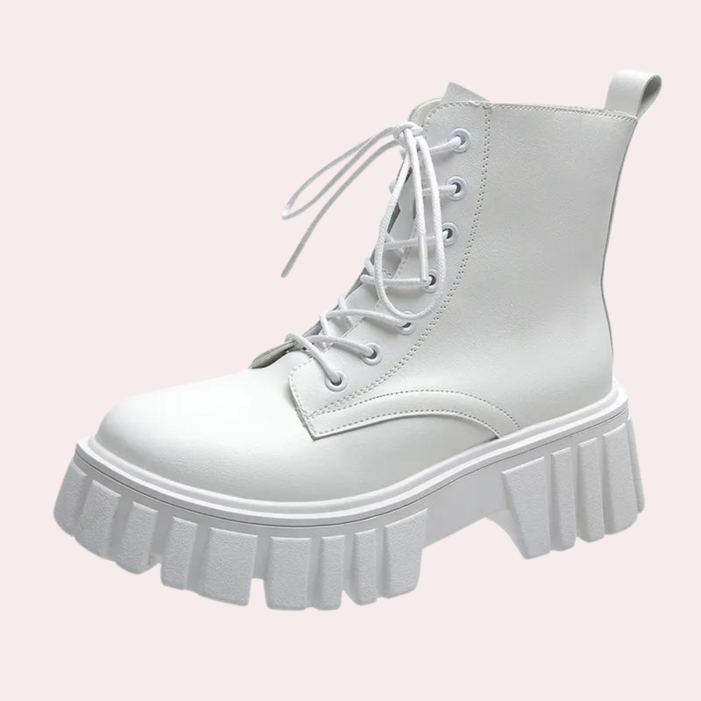 Venetia: Edle Damenstiefel mit raffinierten Schnürungen und praktischem Zipper